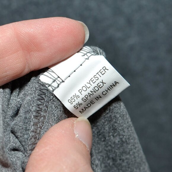 Plus Size XXL Heather Gray V-Neck Sleeveless Round Curved Hem Lounge Dress - Picture 7 of 9